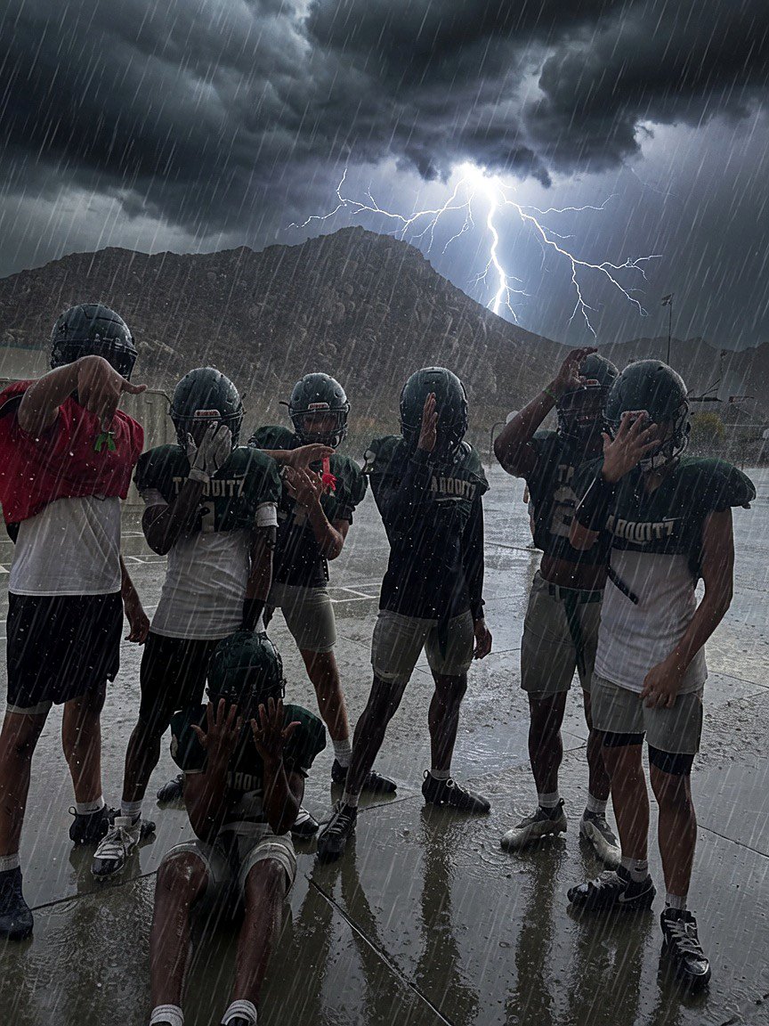 Cawston Titans in the storm